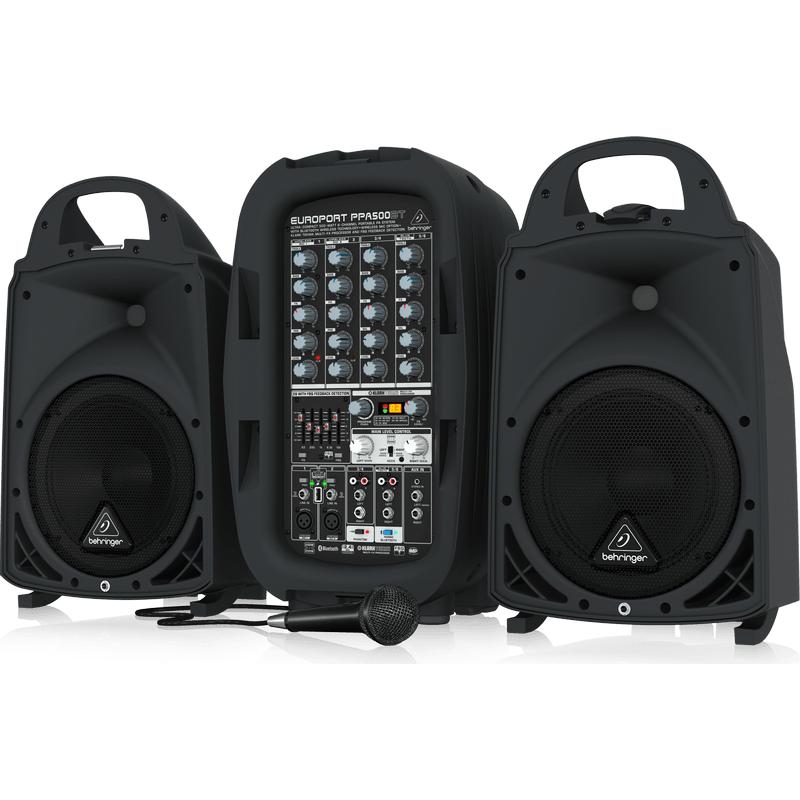 Behringer EUROPORT PPA500BT 500W 6-Channel Compact PA System-Cannon Sound And Light