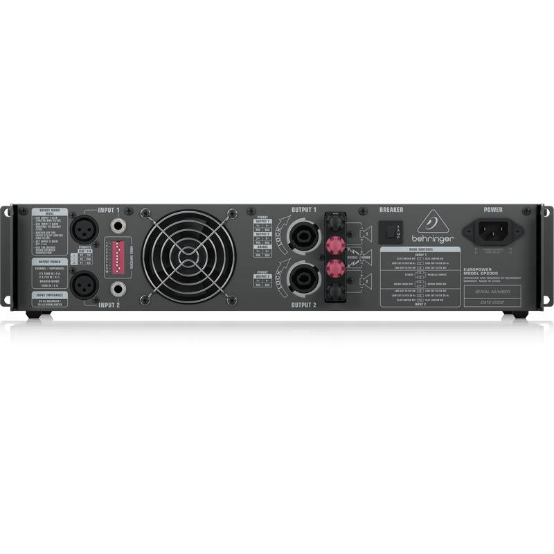 Behringer EUROPOWER EP2000 2 x 750 Watts RMS into 4 Ohms Power Amplifier-Cannon Sound And Light