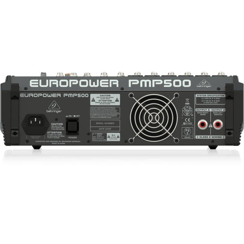 Behringer EUROPOWER PMP500 500-Watt 12-Channel Powered Mixer-Cannon Sound And Light