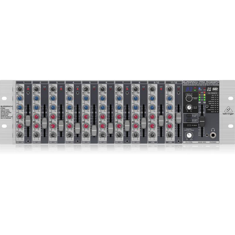 Behringer Eurorack Pro RX1202FX Premium 12-Input Mic/Line Rack Mixer-Cannon Sound And Light
