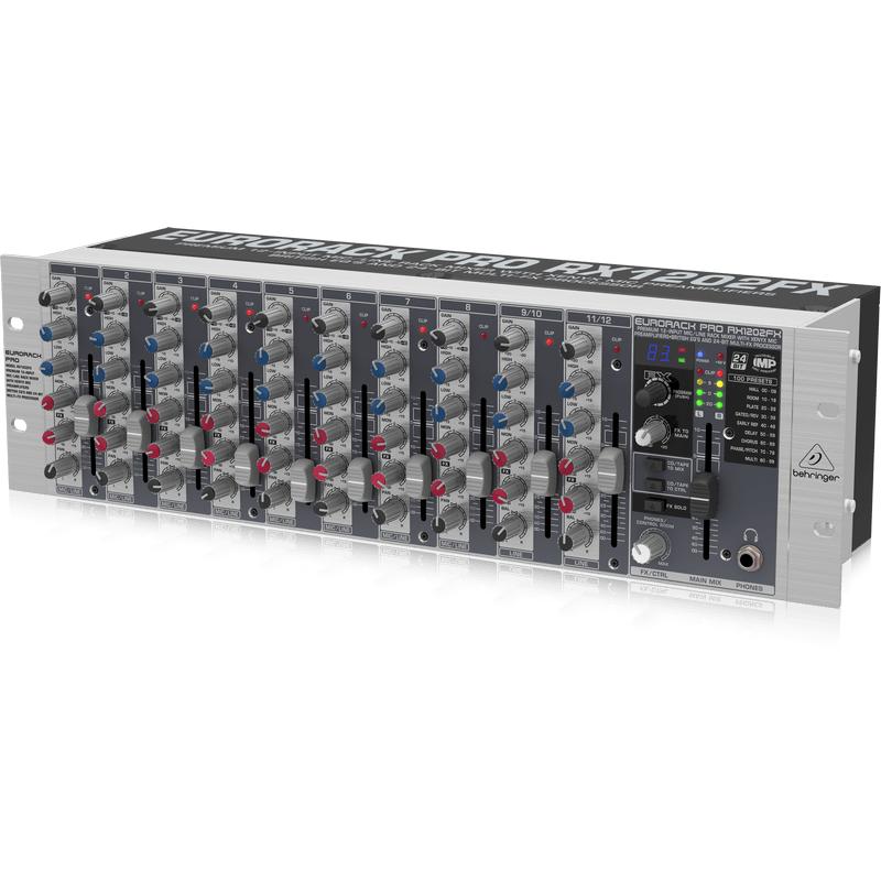 Behringer Eurorack Pro RX1202FX Premium 12-Input Mic/Line Rack Mixer-Cannon Sound And Light