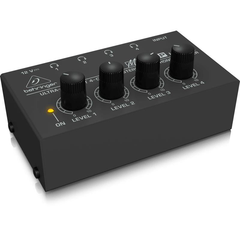 Behringer MICROAMP HA400 Ultra-Compact 4-Channel Stereo Headphone Amplifier-Cannon Sound And Light