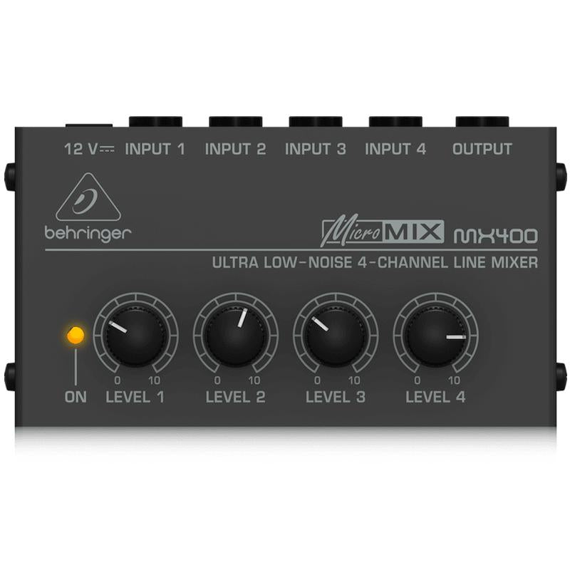 Behringer MICROMIX MX400 Ultra Low-Noise 4-Channel Line Mixer-Cannon Sound And Light
