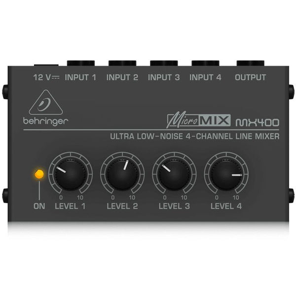 Behringer MICROMIX MX400 Ultra Low-Noise 4-Channel Line Mixer-Cannon Sound And Light