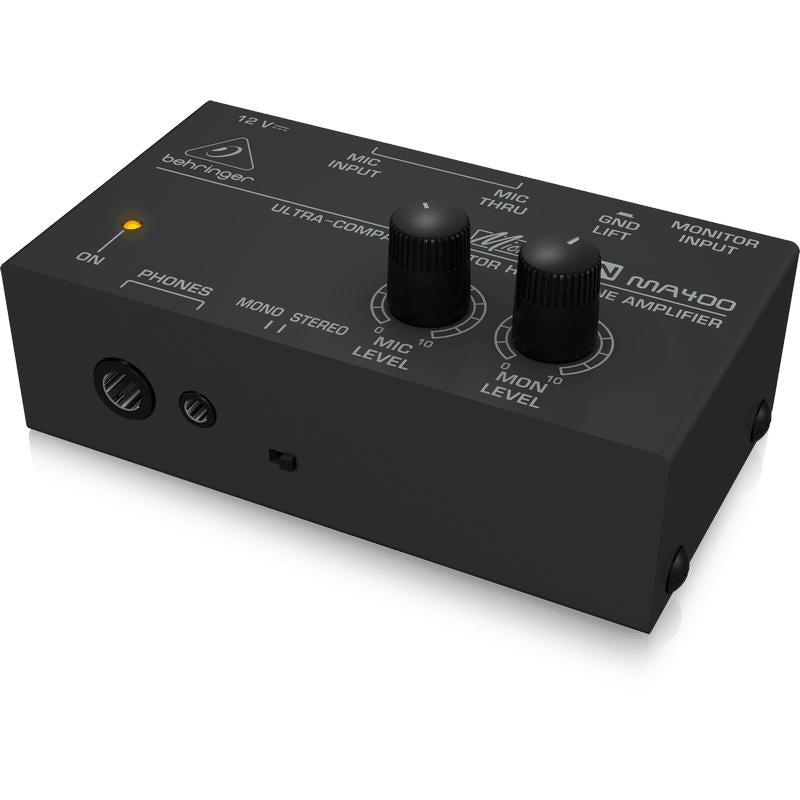 Behringer MICROMON MA400 Monitor Headphone Amplifier - or personal ''more me'' mixer-Cannon Sound And Light