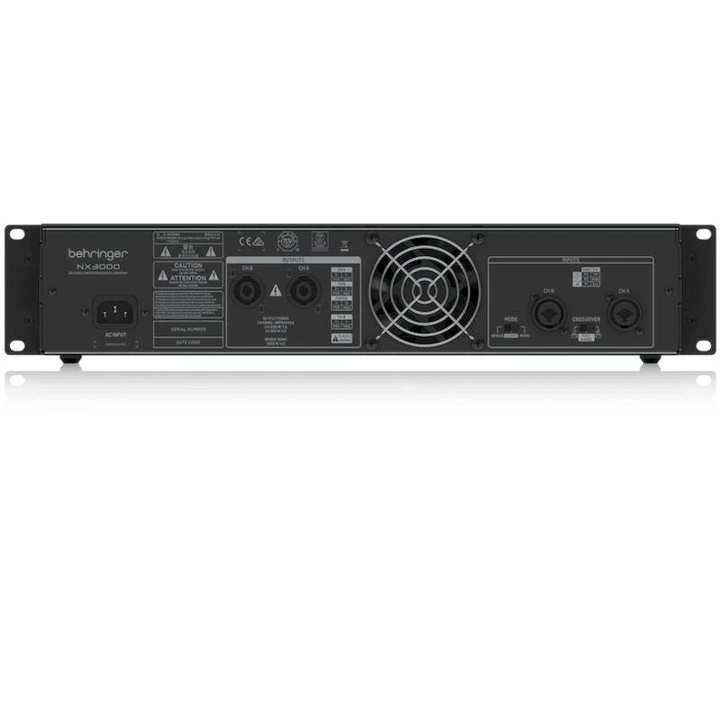 Behringer NX3000 Ultra-Lightweight 3000-Watt Class-D Power Amplifier with SmartSense-Cannon Sound And Light