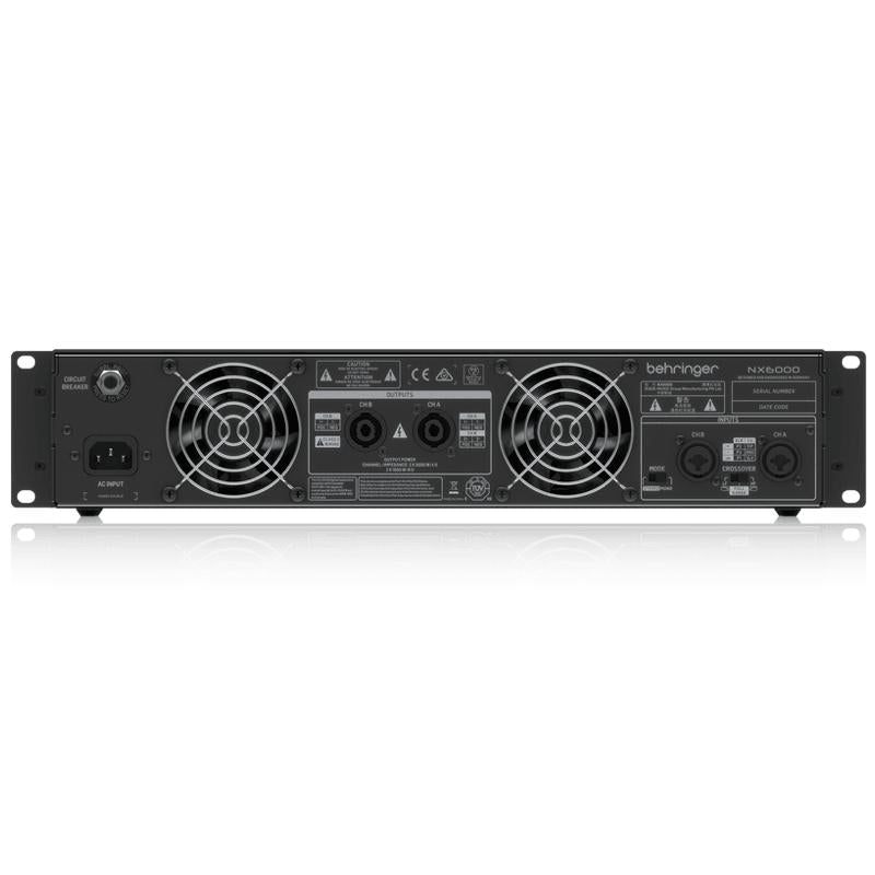 Behringer NX6000 Ultra-Lightweight 6000-Watt Class-D Power Amplifier with SmartSense-Cannon Sound And Light