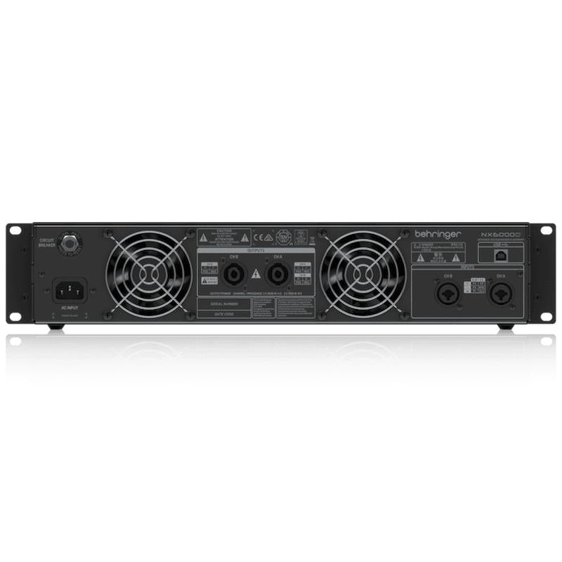 Behringer NX6000D Ultra-Lightweight 6000-Watt Class-D Power Amplifier with SmartSense-Cannon Sound And Light