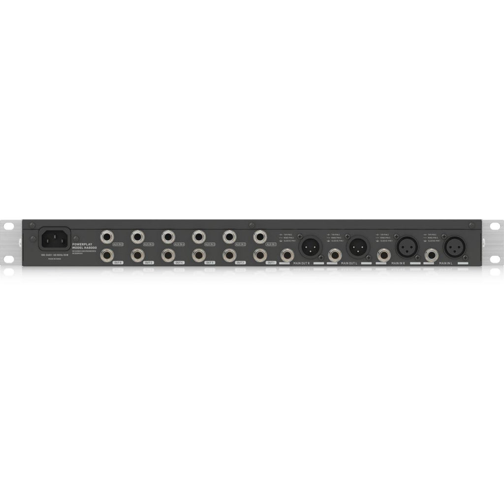 Behringer POWERPLAY HA6000 6-Channel High-Power Headphones Mixing and Distribution Amplifier-Cannon Sound And Light