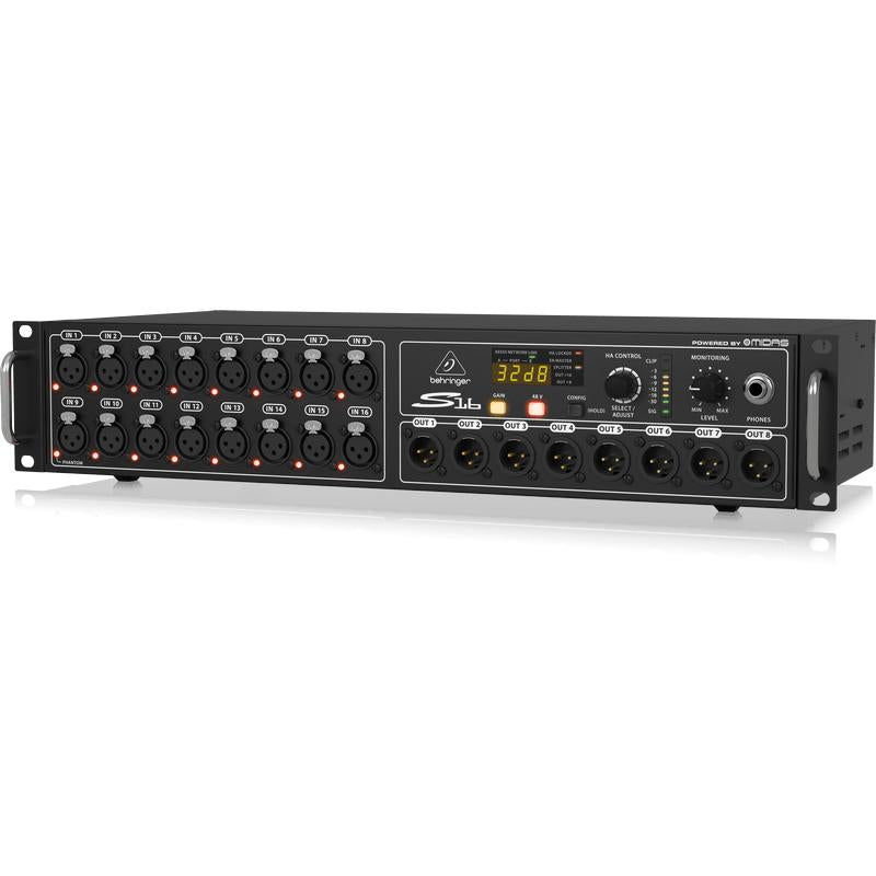 Behringer S16 Digital Snake with 16 Midas Mic Preamps-Cannon Sound And Light