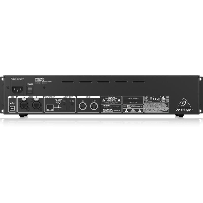 Behringer S16 Digital Snake with 16 Midas Mic Preamps-Cannon Sound And Light