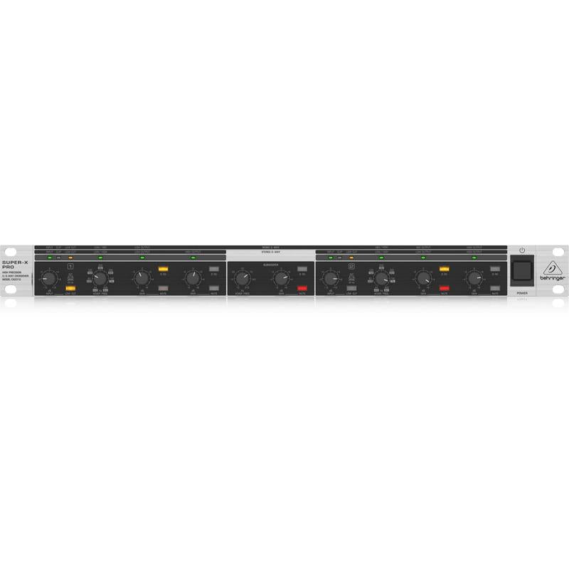 Behringer SUPER-X PRO CX2310 V2 Stereo 2-Way/Mono 3-Way Crossover with Subwoofer Output-Cannon Sound And Light