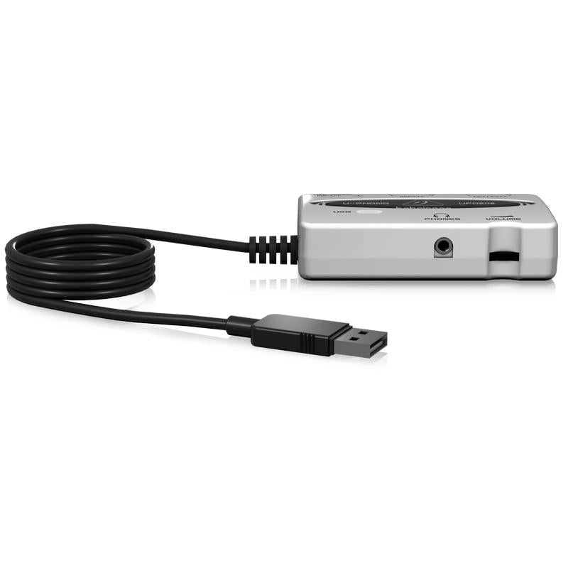 Behringer U-PHONO UFO202 USB/Audio Interface with Built-in Phono Preamp-Cannon Sound And Light