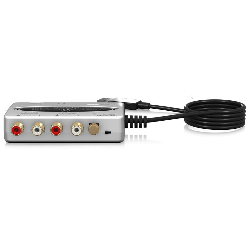 Behringer U-PHONO UFO202 USB/Audio Interface with Built-in Phono Preamp-Cannon Sound And Light