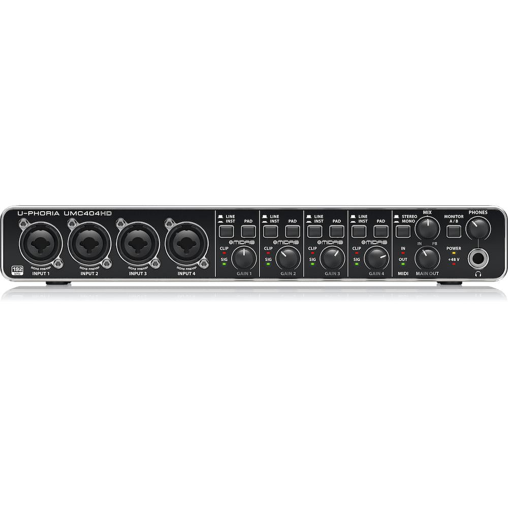 Behringer U-PHORIA UMC404HD 4x4, 24-Bit/192 kHz USB Audio/MIDI Interface-Cannon Sound And Light
