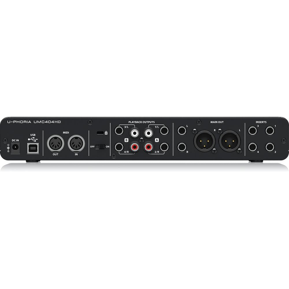 Behringer U-PHORIA UMC404HD 4x4, 24-Bit/192 kHz USB Audio/MIDI Interface-Cannon Sound And Light