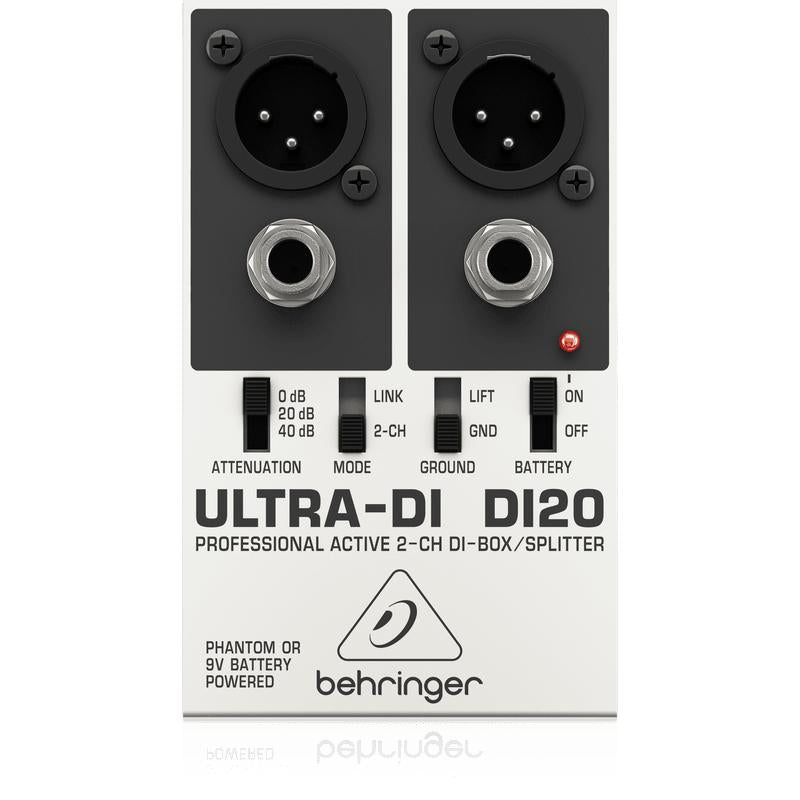 Behringer ULTRA-DI DI20 2-Channel Active DI Box-Cannon Sound And Light