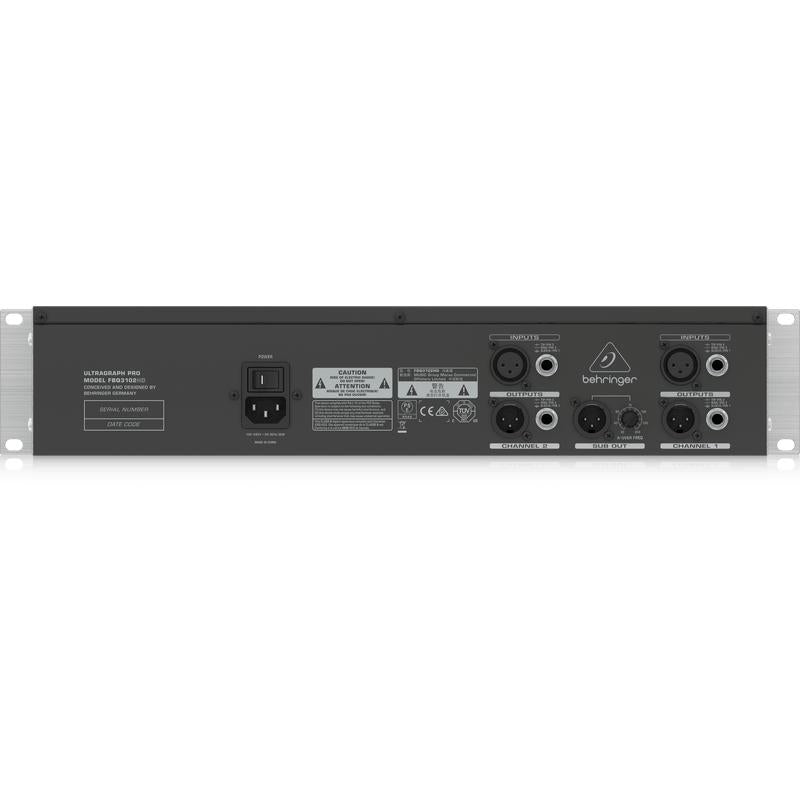 Behringer ULTRAGRAPH FBQ-PRO FBQ3102HD 31-Band Stereo Graphic Equalizer w/ Feedback Detection System-Cannon Sound And Light