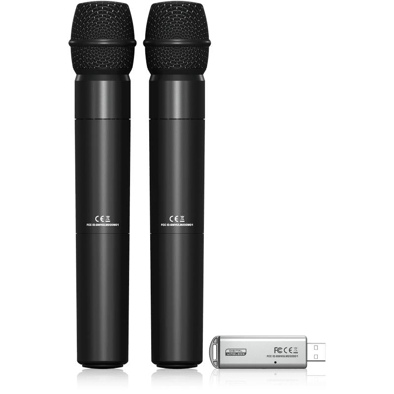 Behringer ULTRALINK ULM202USB 2.4 GHz Digital Wireless System w/2 Microphones & USB Receiver-Cannon Sound And Light
