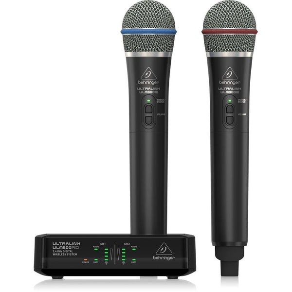 Behringer ULTRALINK ULM302MIC 2.4 GHz Digital Wireless System with 2 Handheld Microphones and Receiver-Cannon Sound And Light