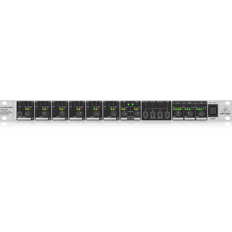Behringer ULTRAZONE ZMX8210 V2 Professional 8-Channel 3-Bus Mic/Line Zone Mixer-Cannon Sound And Light