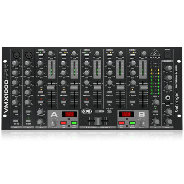 Behringer VMX1000USB Professional 7-Channel Rack-Mount DJ Mixer-Cannon Sound And Light