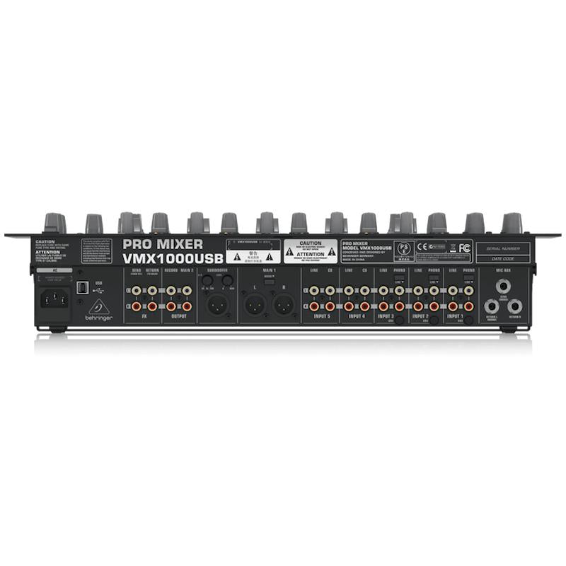 Behringer VMX1000USB Professional 7-Channel Rack-Mount DJ Mixer-Cannon Sound And Light