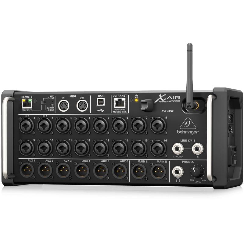 Behringer X AIR XR18 18-Channel, 12-Bus Digital Mixer for iPad/Android Tablets-Cannon Sound And Light