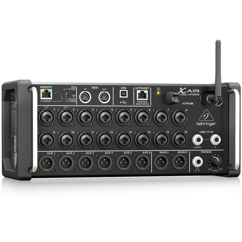 Behringer X AIR XR18 18-Channel, 12-Bus Digital Mixer for iPad/Android Tablets-Cannon Sound And Light