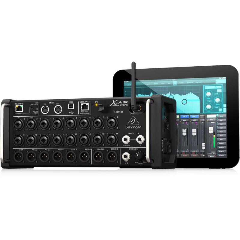 Behringer X AIR XR18 18-Channel, 12-Bus Digital Mixer for iPad/Android Tablets-Cannon Sound And Light