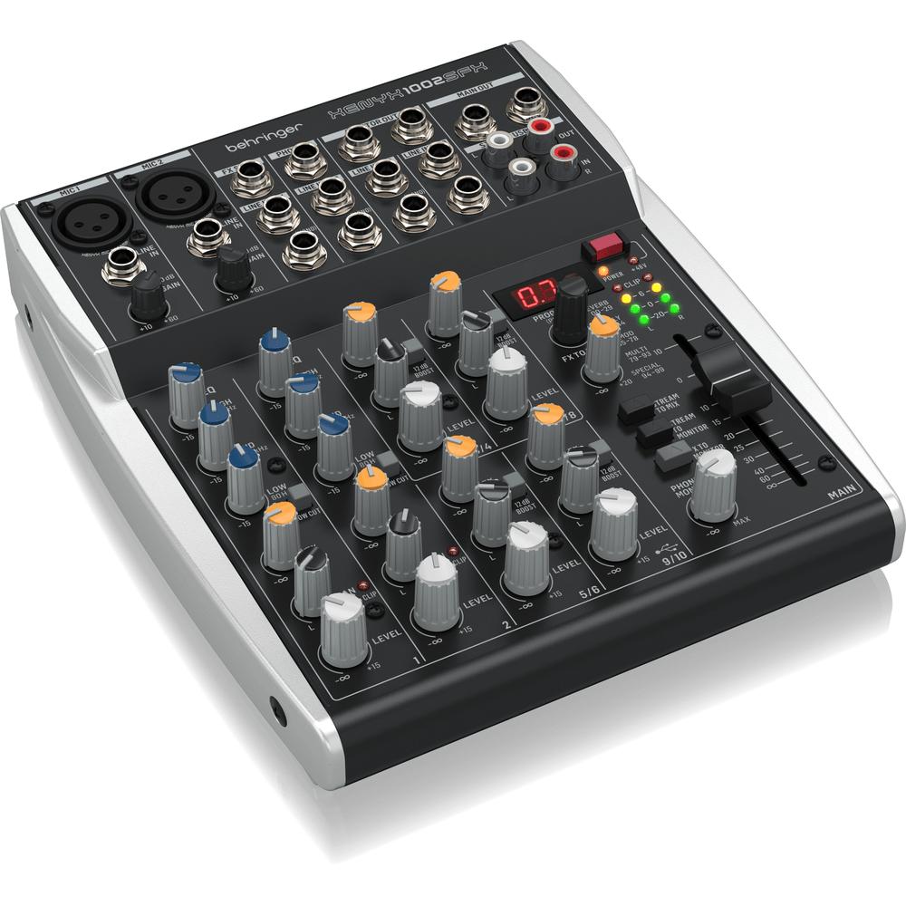Behringer XENYX 1002SFX 10-Input Mixer with USB & FX-Cannon Sound And Light
