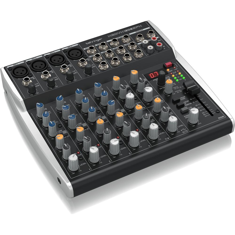 Behringer XENYX 1202SFX 12-Input Mixer with USB & FX-Cannon Sound And Light