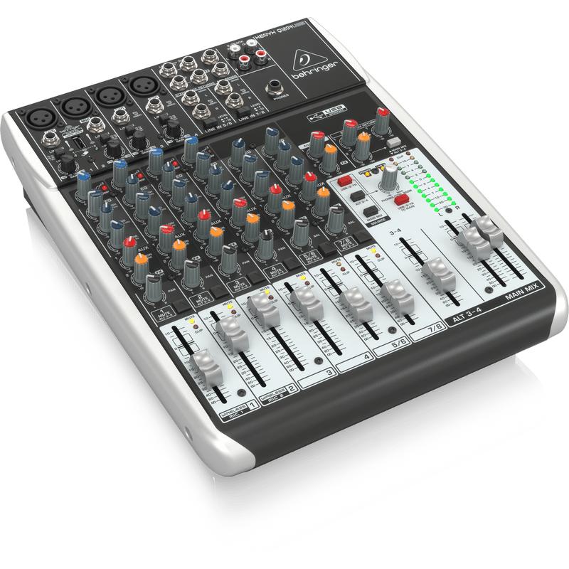 Behringer XENYX Q1204USB Premium 12-Input 2/2-Bus Mixer with XENYX Mic Preamps & Compressors-Cannon Sound And Light