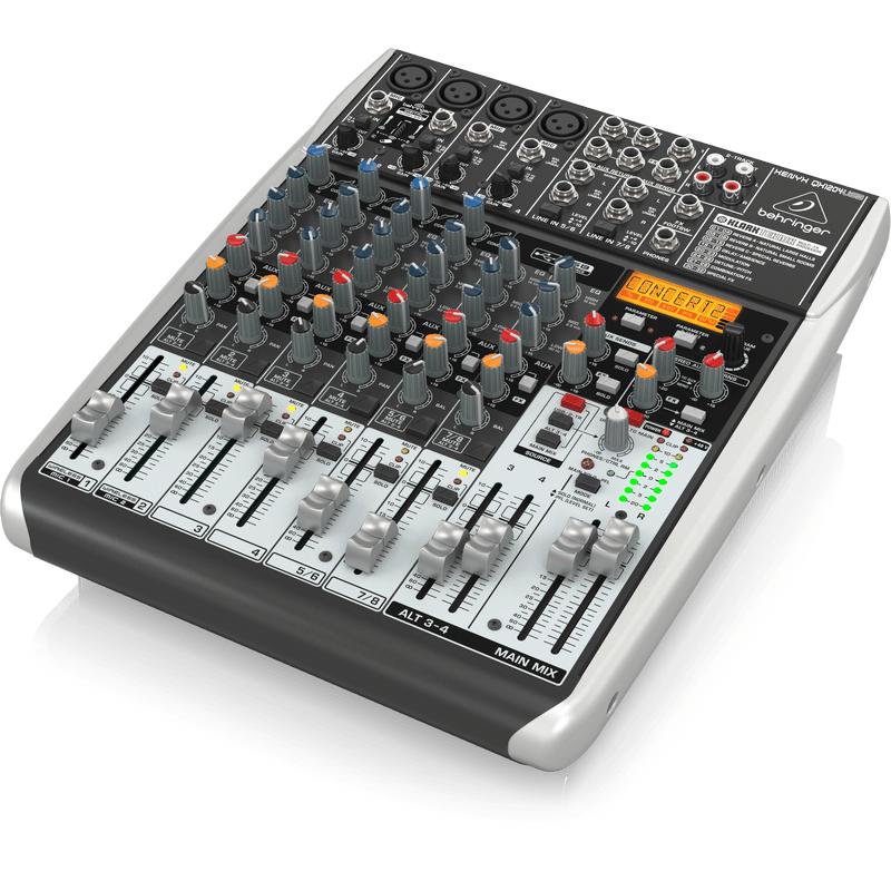 Behringer XENYX QX1204USB Premium 12-Input 2/2-Bus Mixer-Cannon Sound And Light