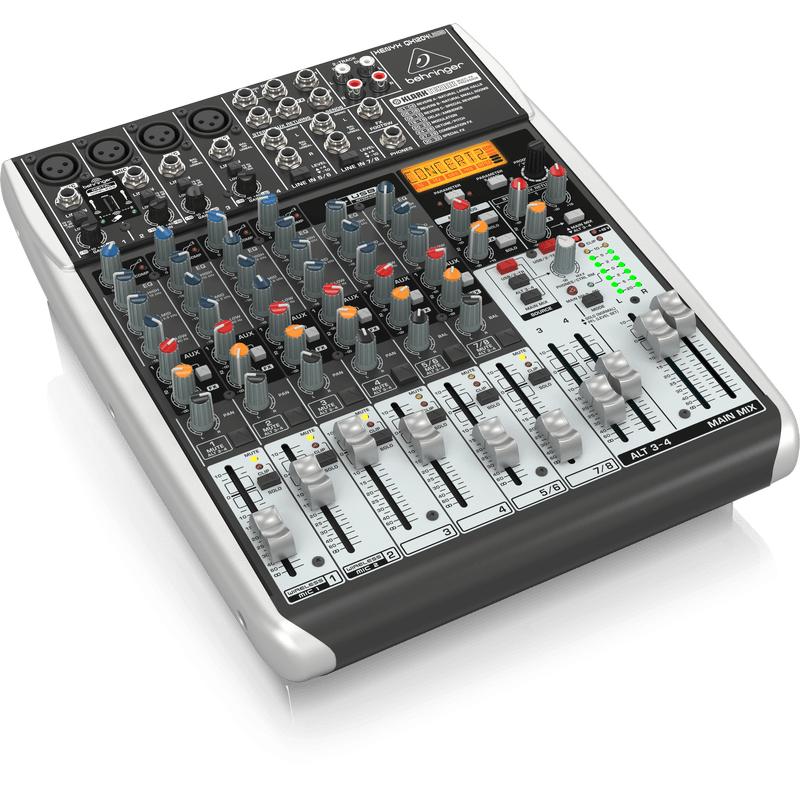 Behringer XENYX QX1204USB Premium 12-Input 2/2-Bus Mixer-Cannon Sound And Light