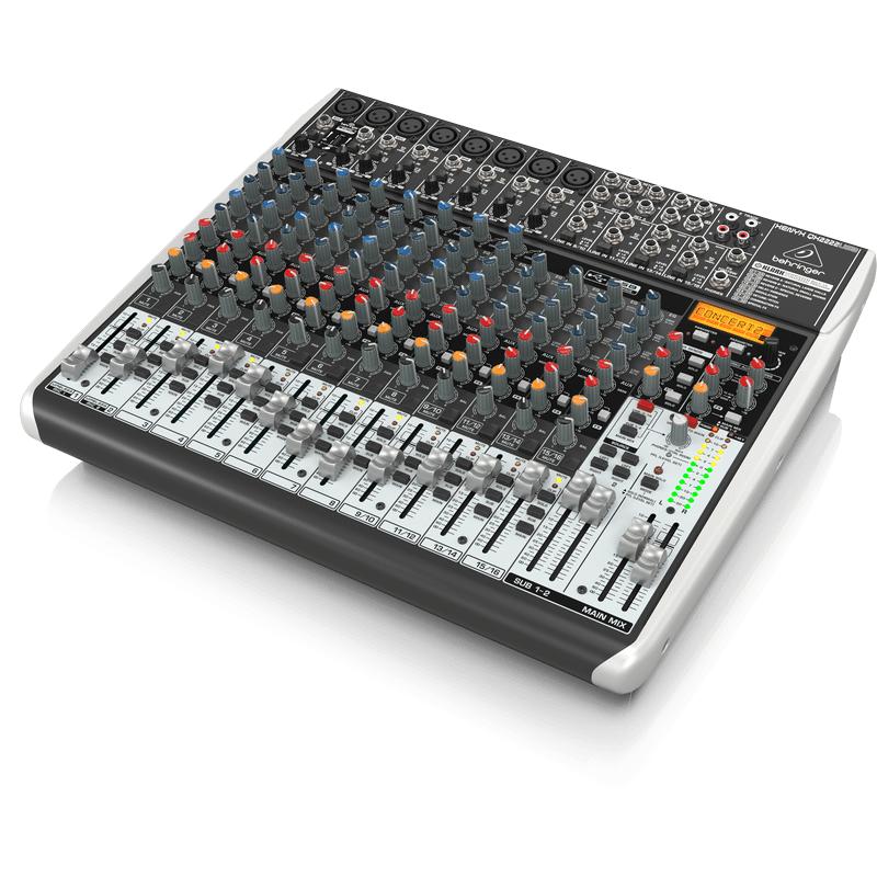 Behringer XENYX QX2222USB Premium 22-Input 2/2-Bus Mixer with KLARK TEKNIK Multi-FX Processor-Cannon Sound And Light
