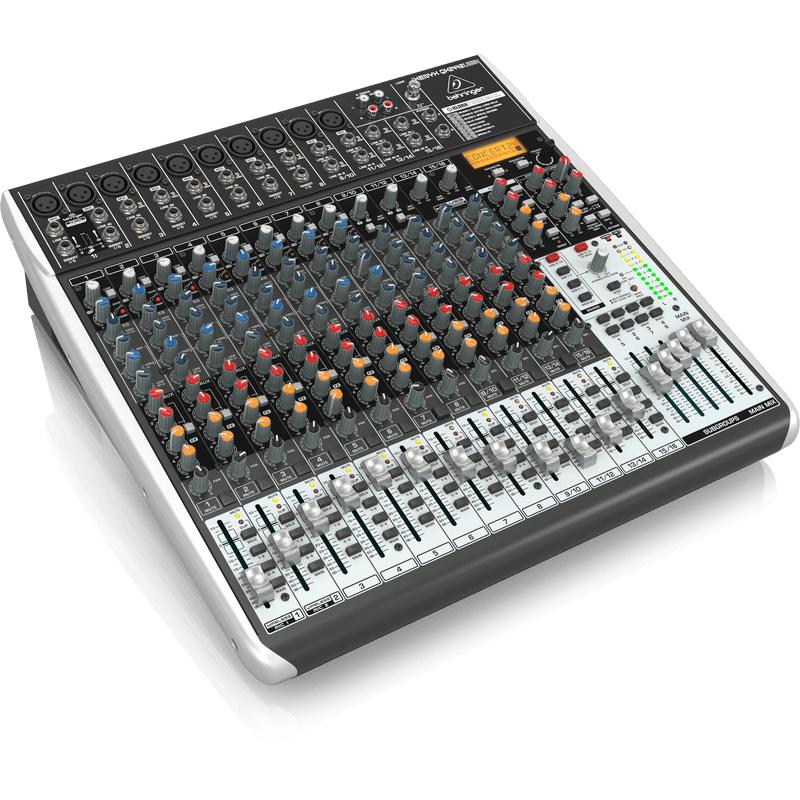 Behringer XENYX QX2442USB 24-Input 4/2-Bus Mixer w/ XENYX Mic Preamps, Compressors & Multi-FX-Cannon Sound And Light