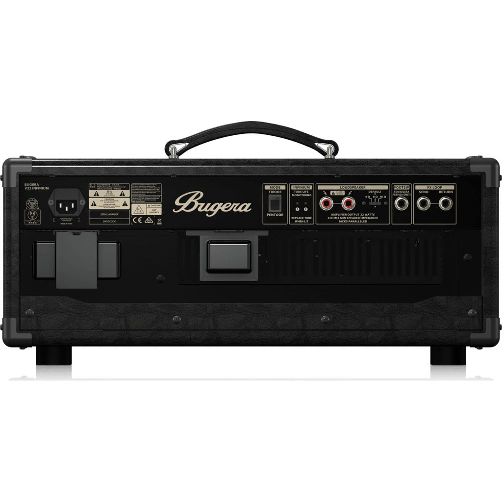 Bugera V22HD INFINIUM 22-Watt Vintage 2-Channel Tube Amplifier Head-Cannon Sound And Light