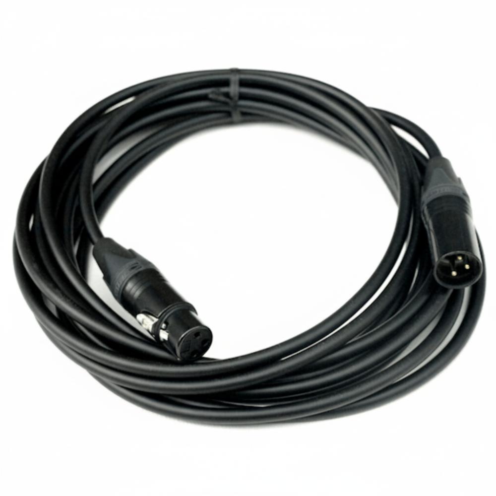 Canare L4E6-S "Starquad" Premium Microphone Cable with NEUTRIK XX-B Black/Gold XLR's - 1.5 to 20 Metre-Cannon Sound And Light