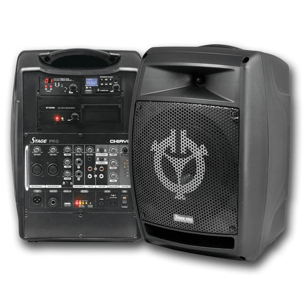 Chiayo Stage Pro 200-watt Portable PA System, Bluetooth/SD/USB Player Recorder