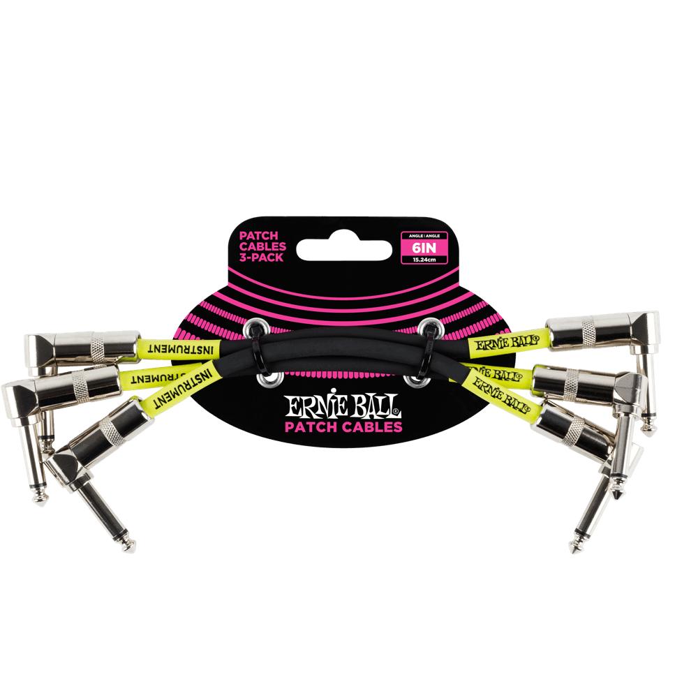 Ernie Ball Guitar Patch Cable 3 Packs-Cannon Sound And Light