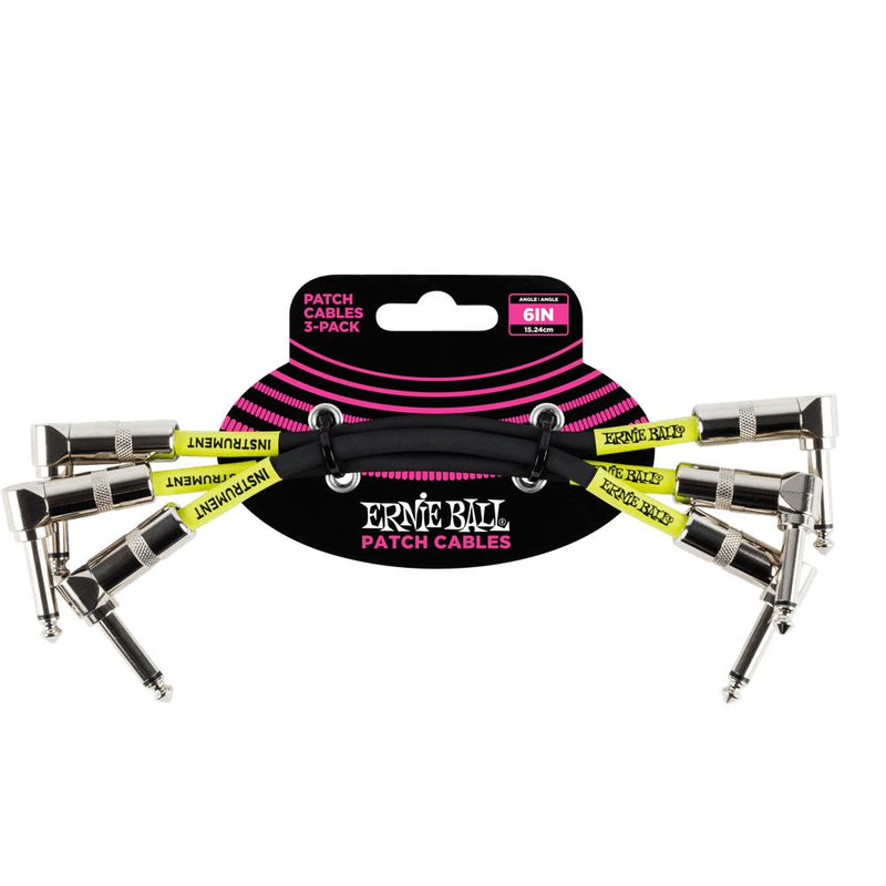 Ernie Ball Guitar Patch Cable 3 Packs-Cannon Sound And Light