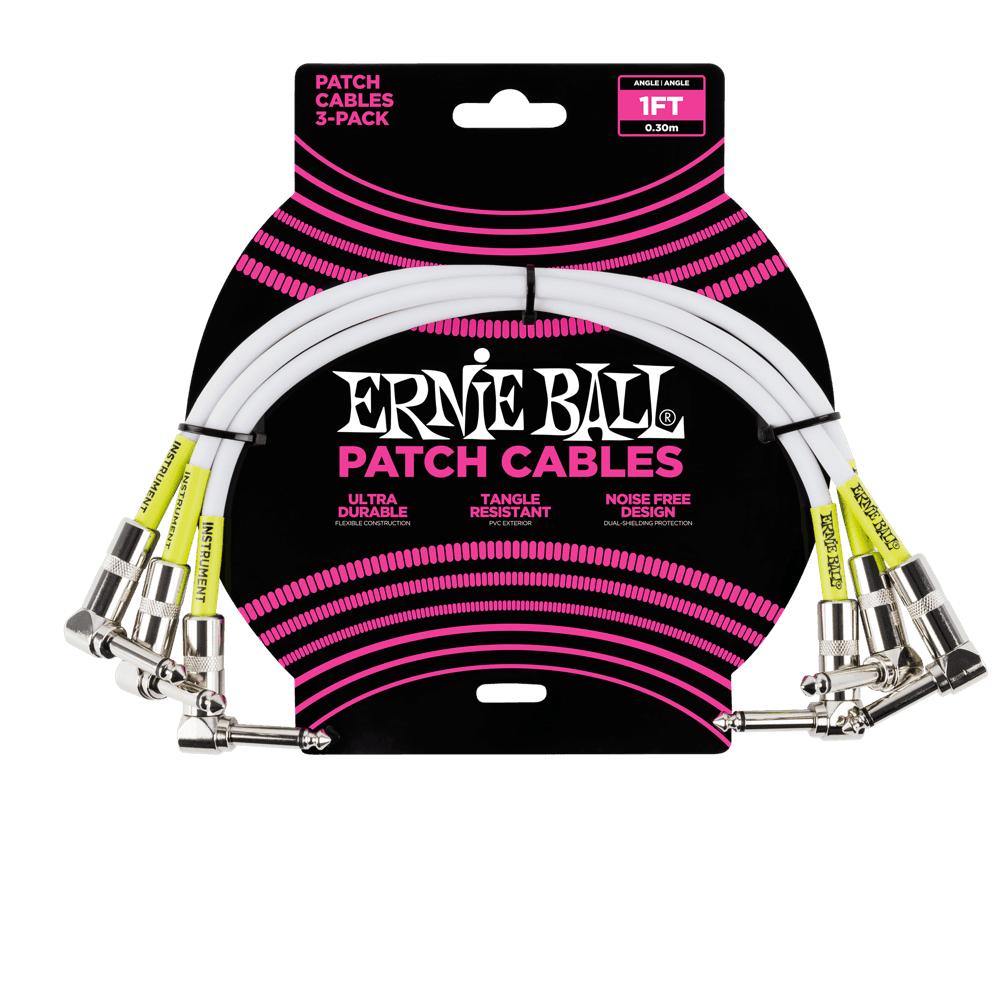 Ernie Ball Guitar Patch Cable 3 Packs-Cannon Sound And Light