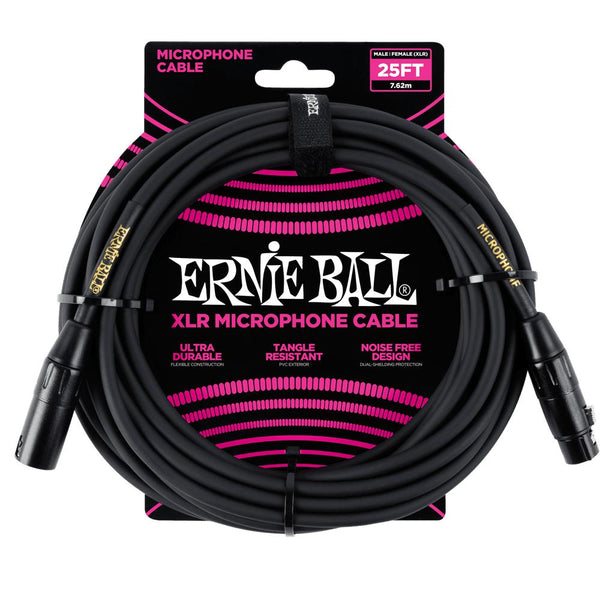 Ernie Ball P06073 Male to Female XLR Microphone Cable - 7.5 Metre-Cannon Sound And Light