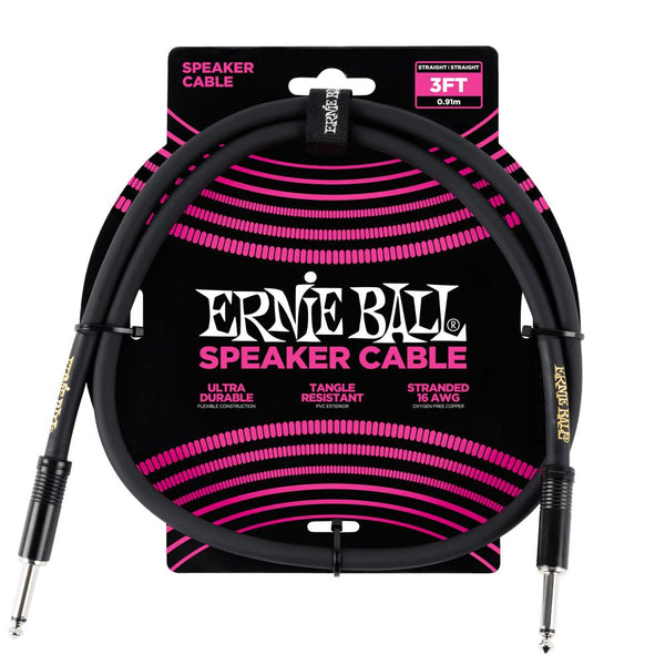 Ernie Ball P06071 Straight Jack to Jack Speaker Cable - 1 Metre-Cannon Sound And Light