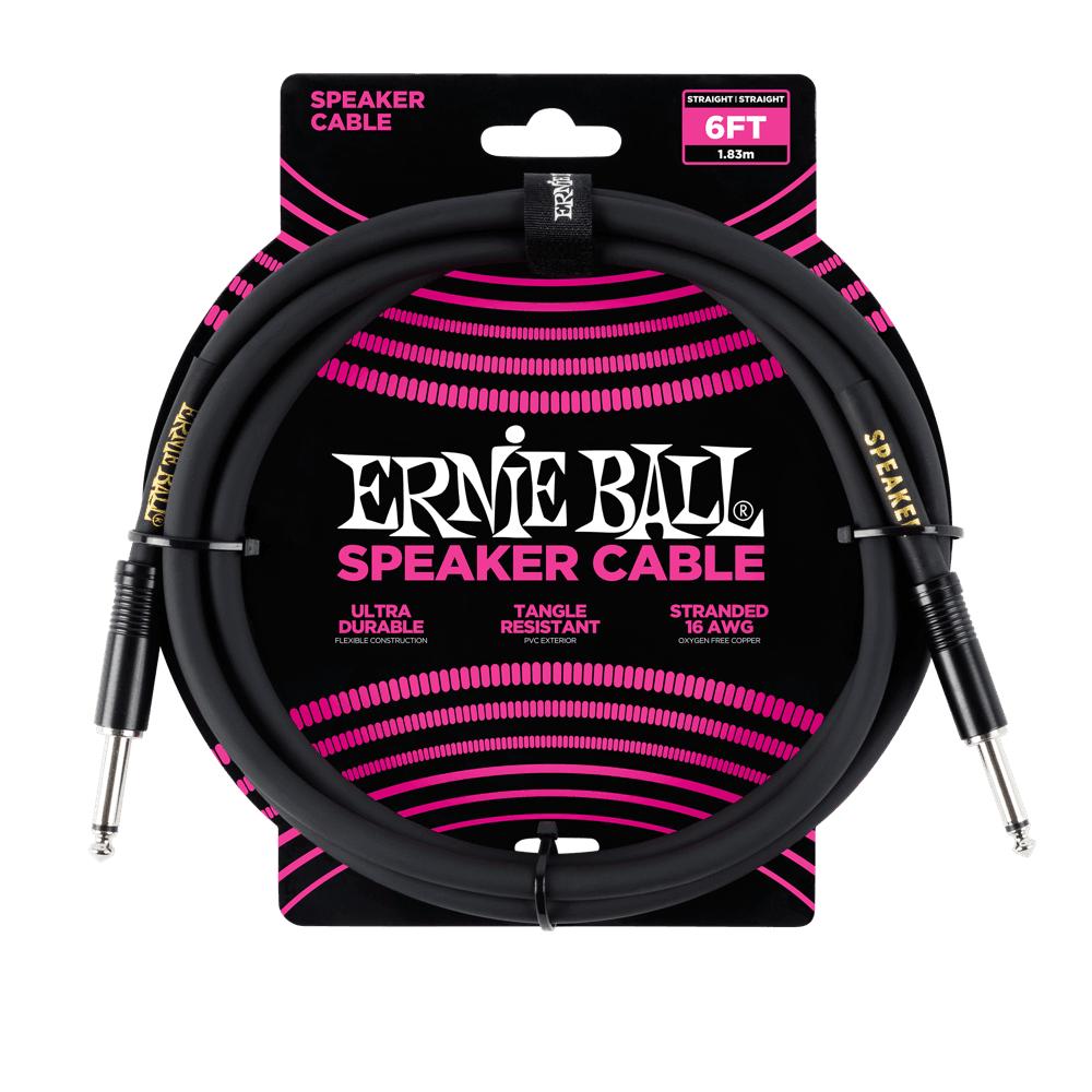 Ernie Ball P06072 Straight Jack to Jack Speaker Cable - 2 Metre-Cannon Sound And Light