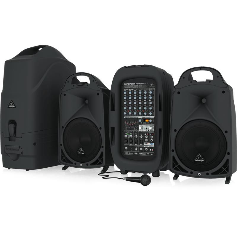 Behringer EUROPORT PPA2000BT 2000W 8-Channel Compact PA System-Cannon Sound And Light