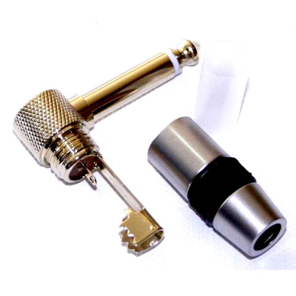 EWI 1/4" Gold Plated TS Right Angle Phone Plug-Cannon Sound And Light
