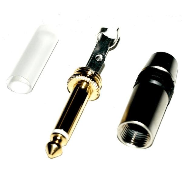 EWI 1/4" Gold Plated TS Straight Phone Plug-Cannon Sound And Light