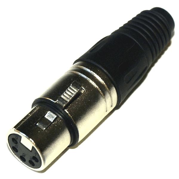 EWI Female 5-Pin XLR Connector-Cannon Sound And Light